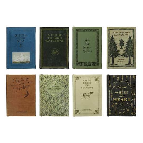 Hello Honey; Hello Honey® 5.5" Vintage Style Book Boxes, 8ct.; Category:Decorative Boxes; Image:1